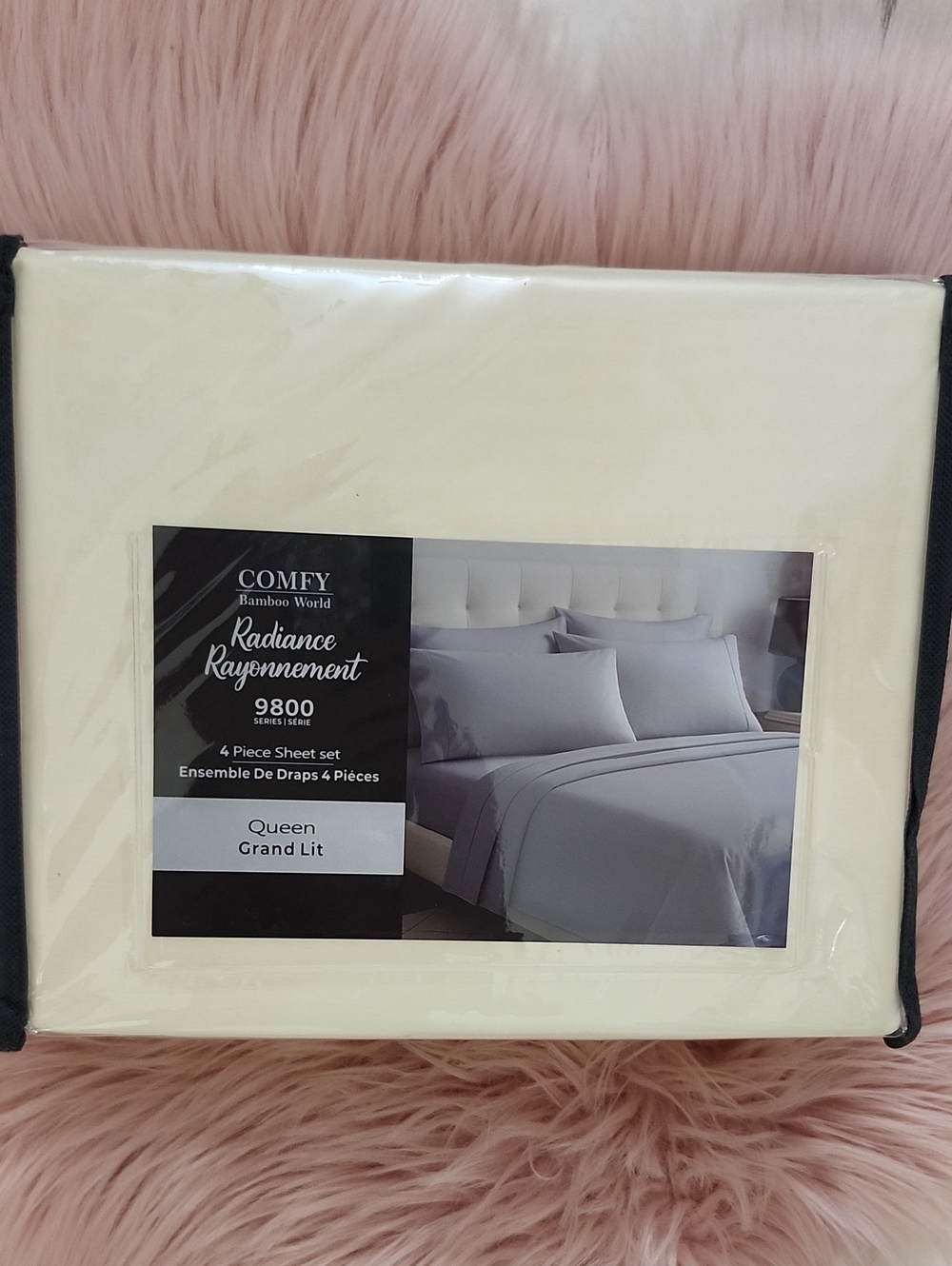 Brand New COMFY BAMBOO WORLD RADIANCE 4PC SHEET SET-QUEEN